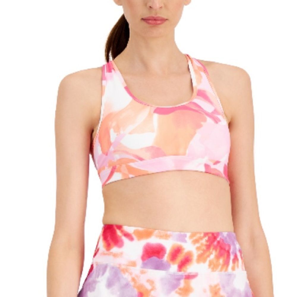 ID IDEOLOGY IMPACT SPORTS BRA athletic Intimates Crossover Back Removable Cups
